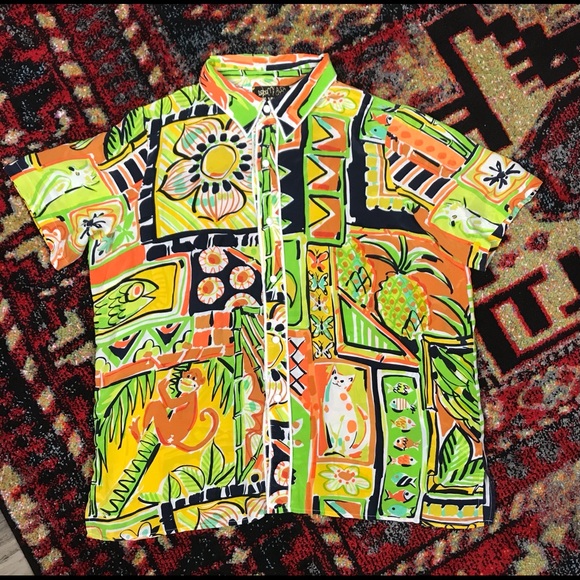 SOLD 90’s Bob Mackie Wearable Art Blouse - Picture 4 of 6